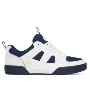 Es Skateboarding Silo SC White and Navy Skate Shoes